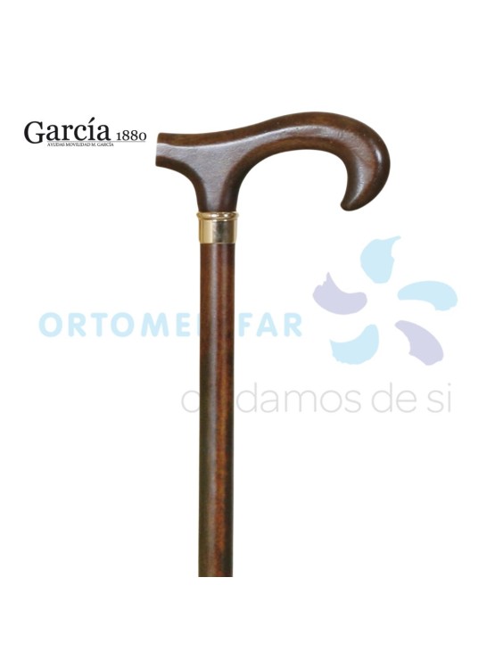 BENGALA 100 SENHORA C. PUNHO REDONDO EM FAIA ESCURECIDA