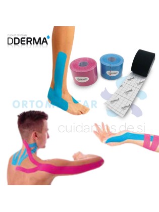 FITA KINESIO  5MX5CM NEGRO . AZUL . BEGE . ROSA