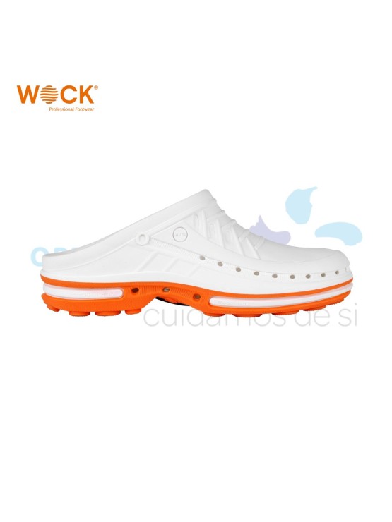 WOCK CLOG 01 - LARANJA E BRANCO
