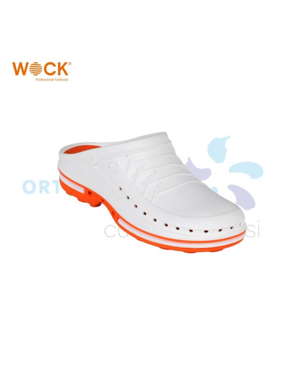 WOCK CLOG 01 - LARANJA E BRANCO