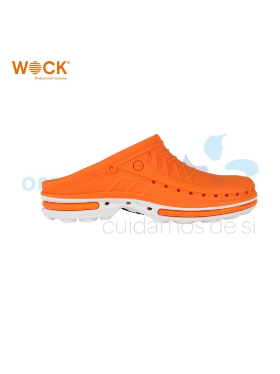 WOCK CLOG 05 -  BRANCO E LARANJA
