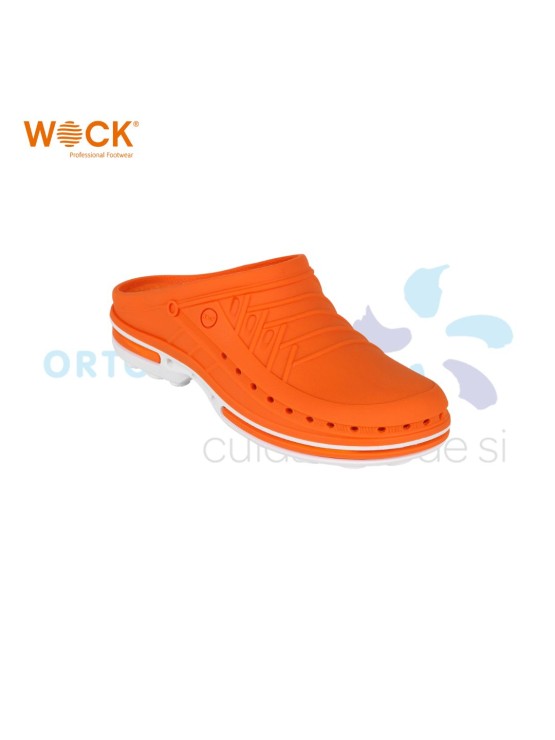 WOCK CLOG 05 -  BRANCO E LARANJA
