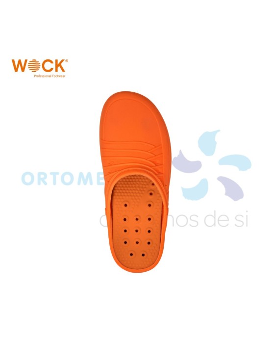 WOCK CLOG 05 -  BRANCO E LARANJA