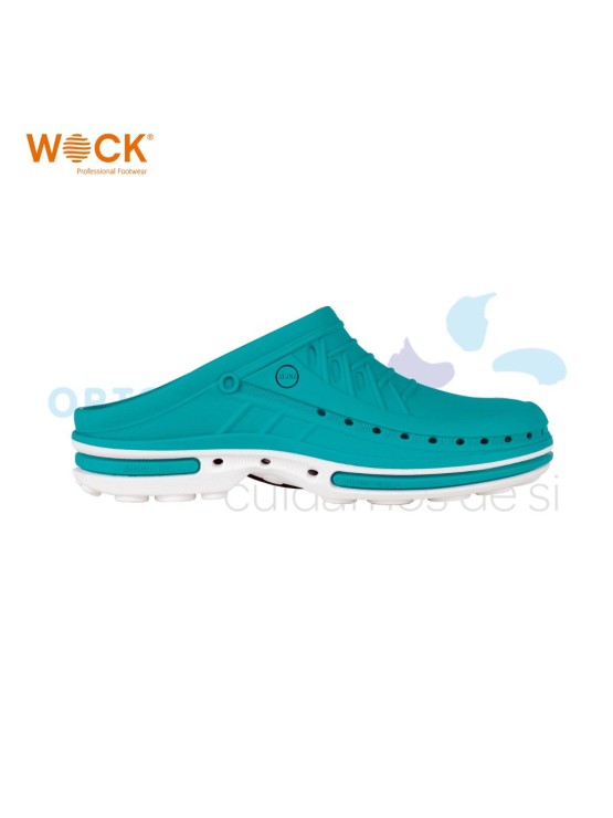 WOCK CLOG 06 - BRANCO E VERDE