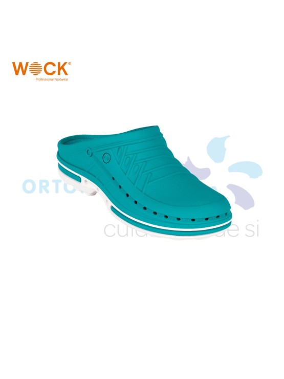 WOCK CLOG 06 - BRANCO E VERDE