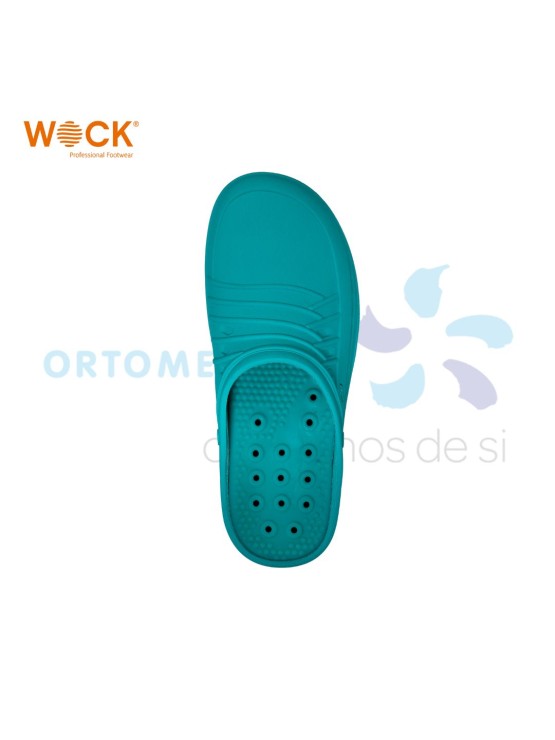 WOCK CLOG 06 - BRANCO E VERDE